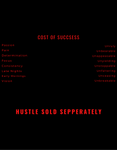 Cost Of success Hoodie