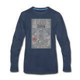 Men's "God Given Hustle" Graphic Long Sleeve T-Shirt - HossCoApparel